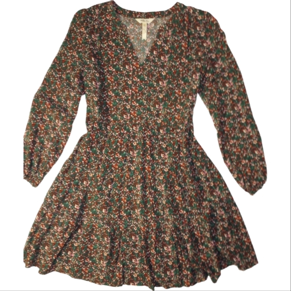 Matilda Jane Women's Fabulously Floral Tiered Dress Pockets Ditsy XS